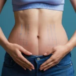 Comparative anatomical mapping of localized dermolipectomy and circumferential lipodisruption for Tummy Tuck vs Body Contouring Surgery Dubai.
