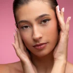 Anatomical view of the superior orbital region and palpebral folds for upper eyelid blepharoplasty Dubai.