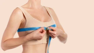 Clinical measurement of mammary circumference and projection for Breast Augmentation in Dubai.