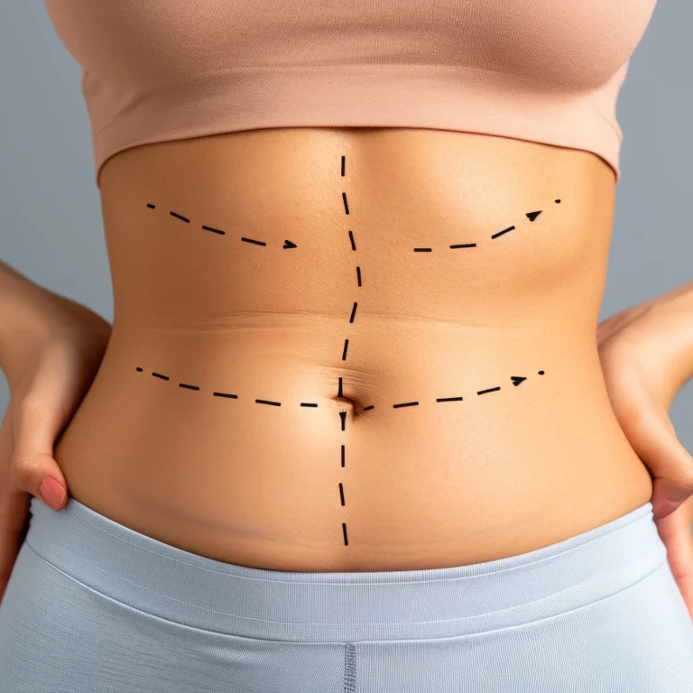 Clinical markings for anatomical symmetry and cutaneous excision to achieve Natural-Looking Results After Abdominoplasty Dubai.